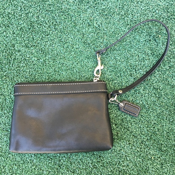 Coach Vintage Y2K Wristlet Leather Black - Picture 13 of 16